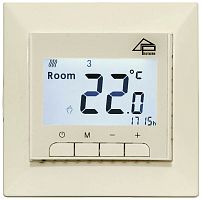 Терморегулятор электронный Grand Meyer GM-119i датчик воздуха для рамок Valena 3.6кВт 16А бежевый картинка 